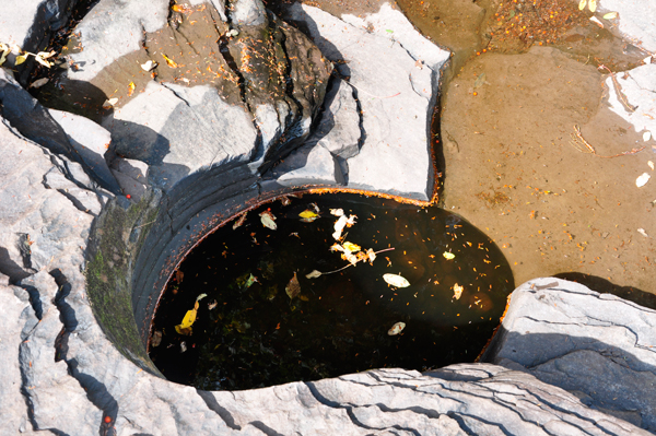 pothole at Nawadaha Falls